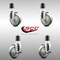 Service Caster 4 Inch 316SS Gray Poly Swivel 1-7/8 Inch Expanding Stem Caster Brake SCC, 2PK SCC-SS316EX20S414-PPUB-2-TLB-2-178 - alternate 3